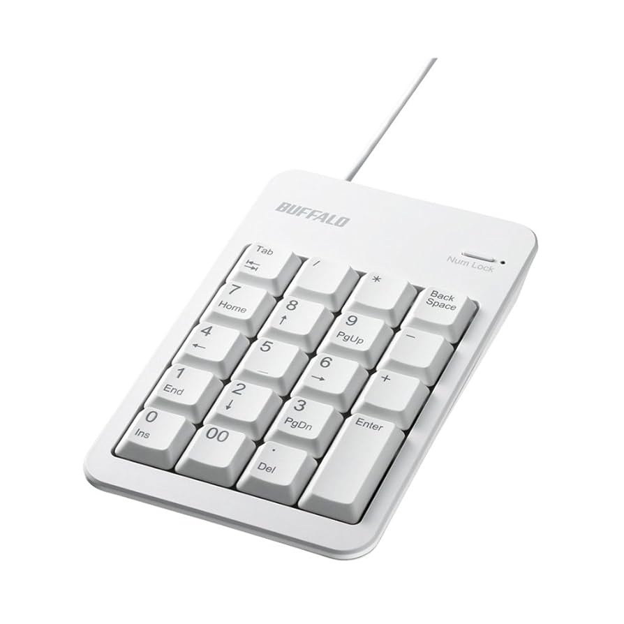 BUFFALO 有線テンキーボードTabキーUSBハブ付き ホワイト BSTKH100WH 2zzhgl6 Amazon.co.jp: バッファロー BUFFALO 有線テンキーボードTabキー
